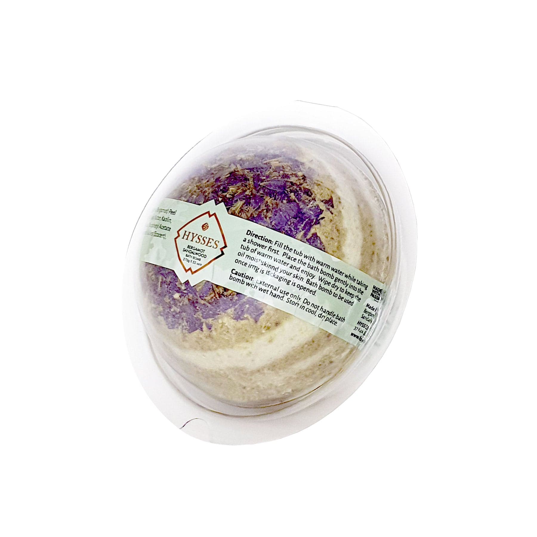 Hysses Singapore Body Bath Bomb, Bergamot Sandalwood