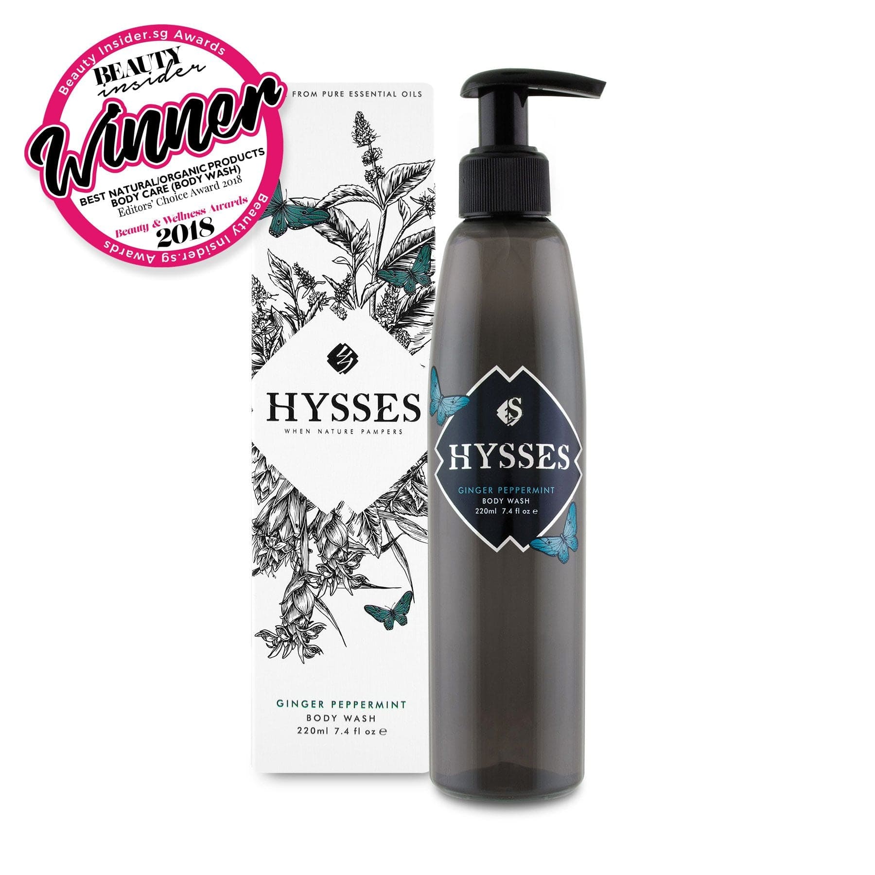 Hysses Singapore Body 220ml Body Wash Ginger Peppermint