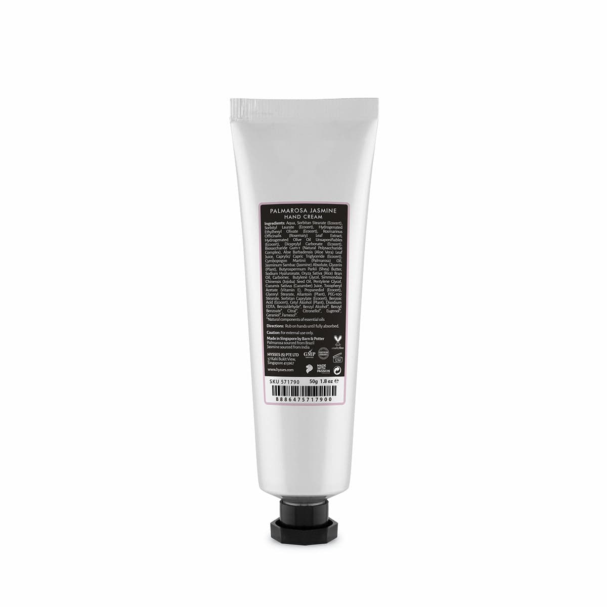 Hysses Singapore Body Care Hand Cream Palmarosa Jasmine R