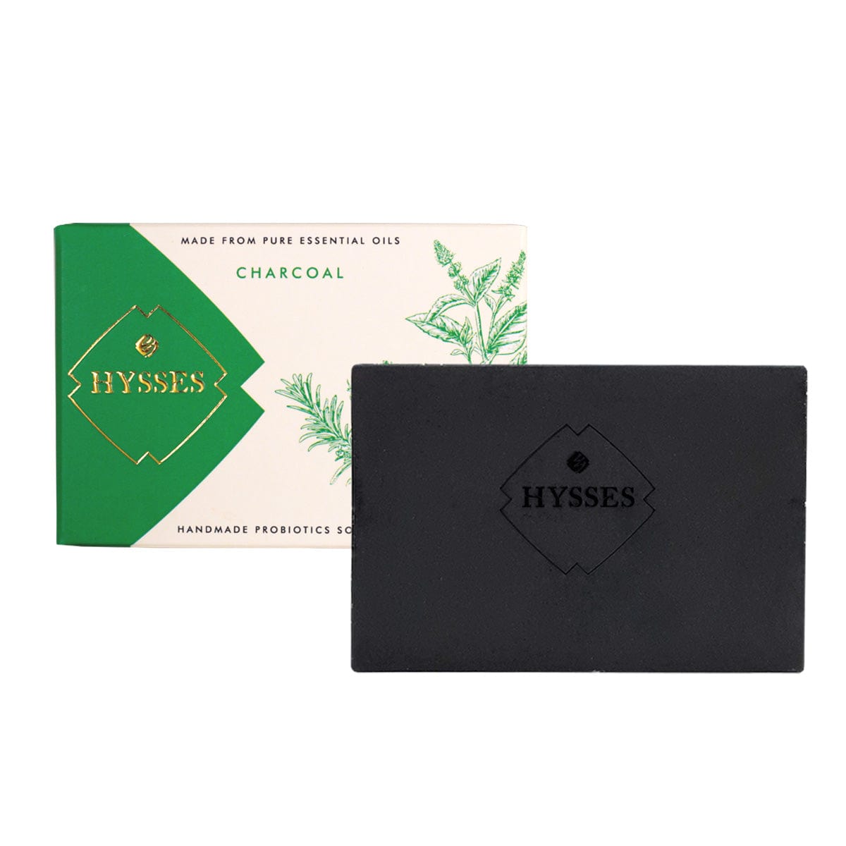 Hysses Singapore Body Probiotics Handmade Soap, Charcoal