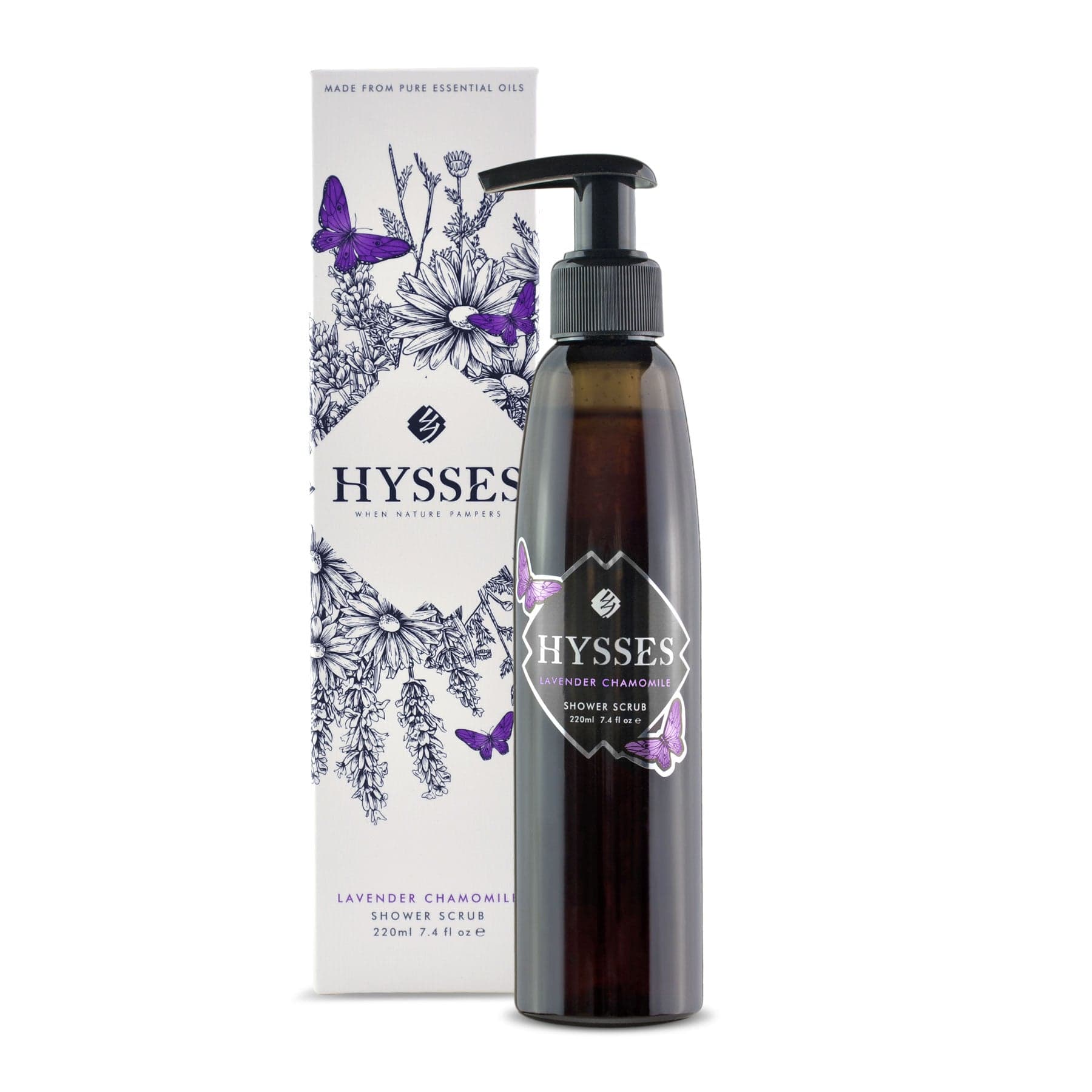 Hysses Singapore Body 220ml Shower Scrub Lavender Chamomile