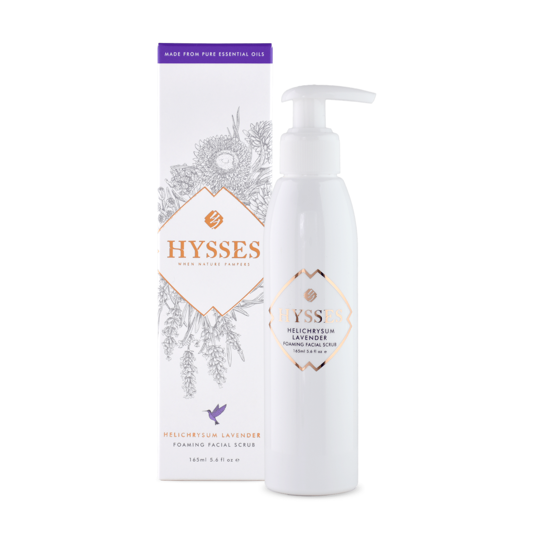 Hysses Singapore Face Care Foaming Facial Scrub Helichrysum Lavender R