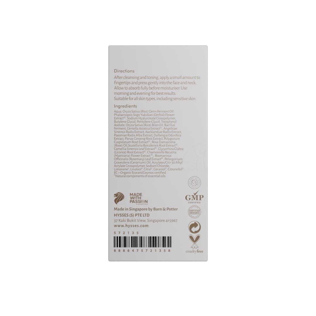 Hysses Singapore Face HYBiome Micro-Repair Serum, Rose Ginseng