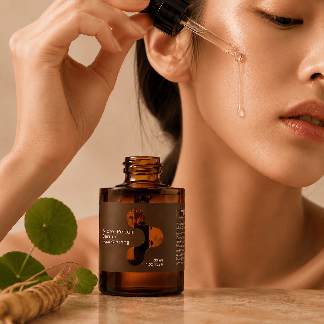 Hysses Singapore Face HYBiome Micro-Repair Serum, Rose Ginseng, 30ml
