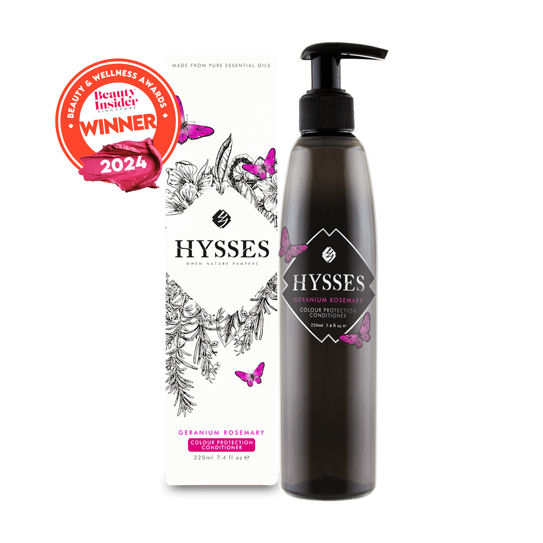 Hysses Singapore Hair 220ml Colour Protection Conditioner, Geranium Rosemary
