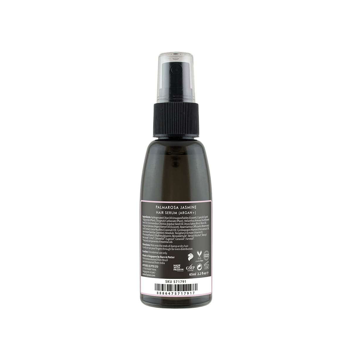Hysses Singapore Hair Hair Serum Palmarosa Jasmine (Argan+)