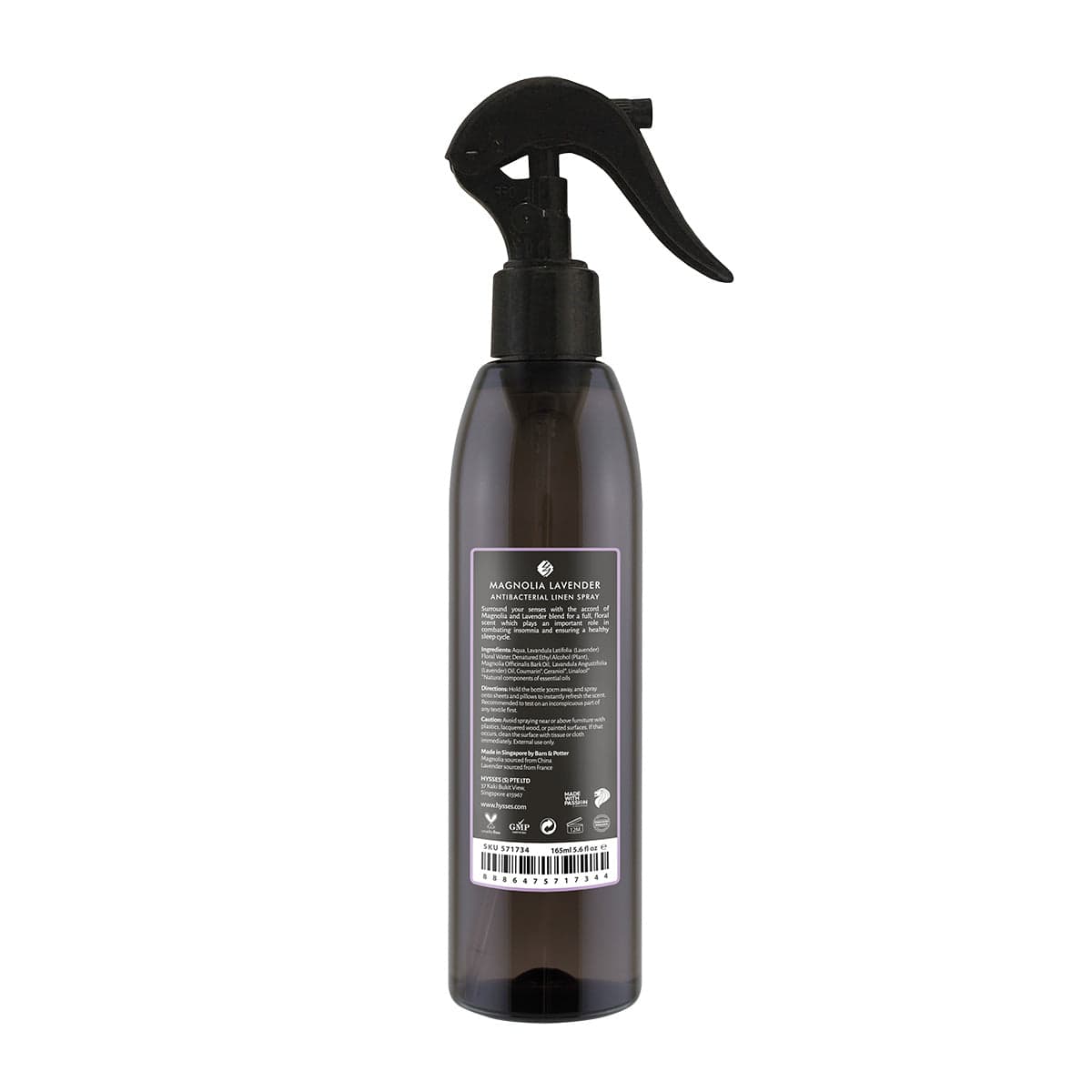 Hysses Singapore Home & Scent Antibacterial Linen Spray, Magnolia Lavender