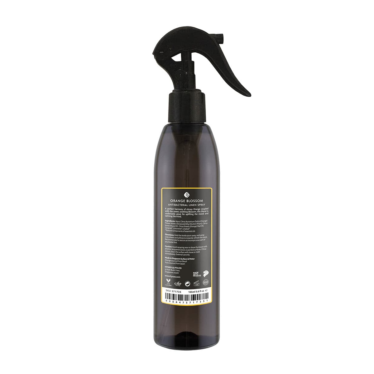 Hysses Singapore Home & Scent Antibacterial Linen Spray, Orange Blossom