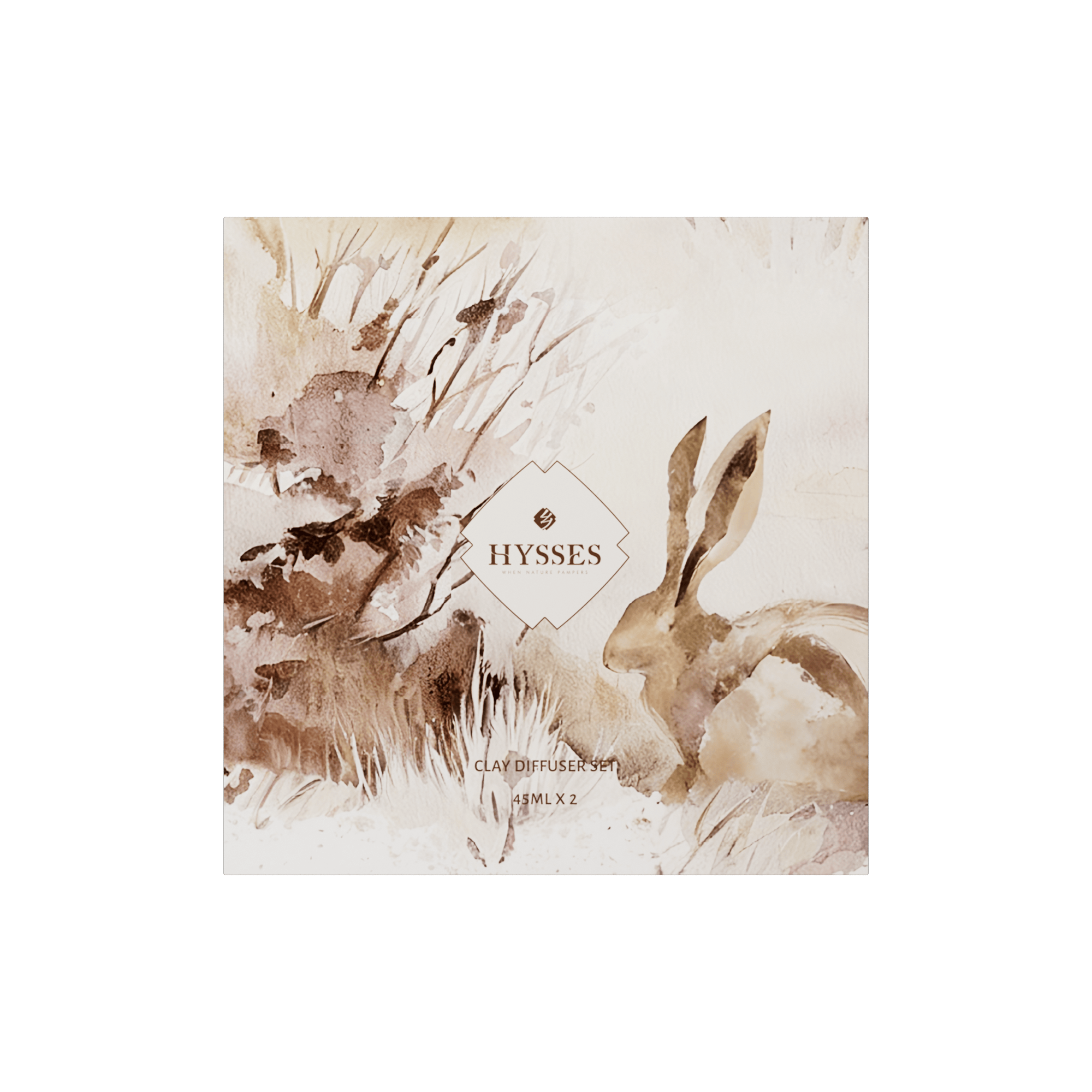 Hysses Singapore Home & Scent Clay Diffuser Set of 2, Rabbit (Magnolia Ambrette & Osmanthus Yuzu)