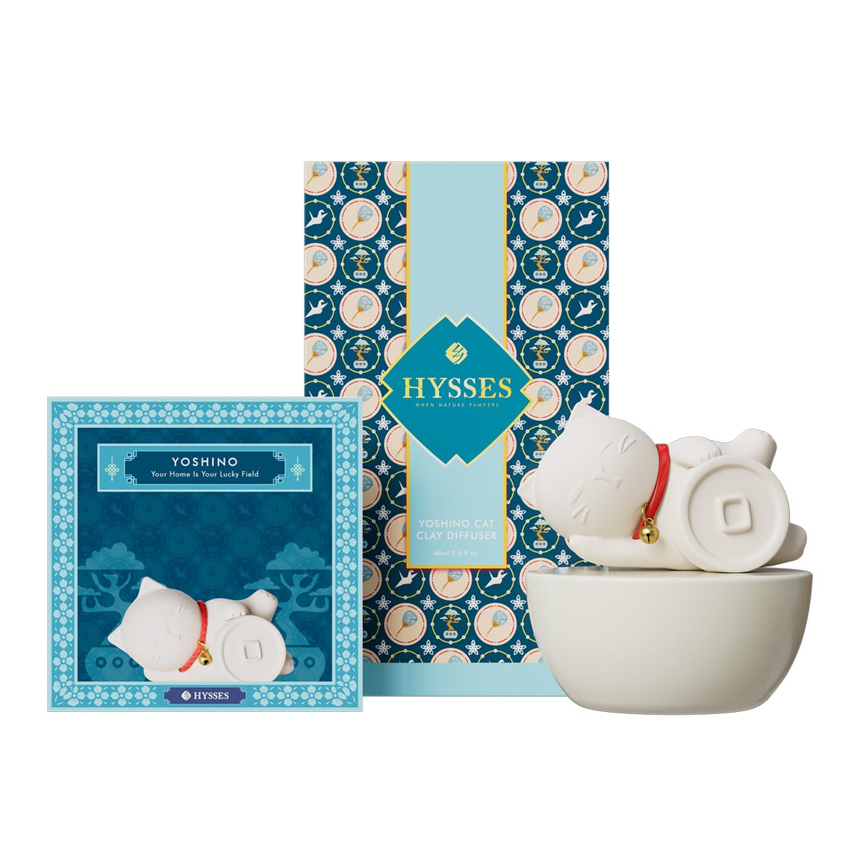 Hysses Singapore Home & Scent Clay Diffuser Yoshino Cat