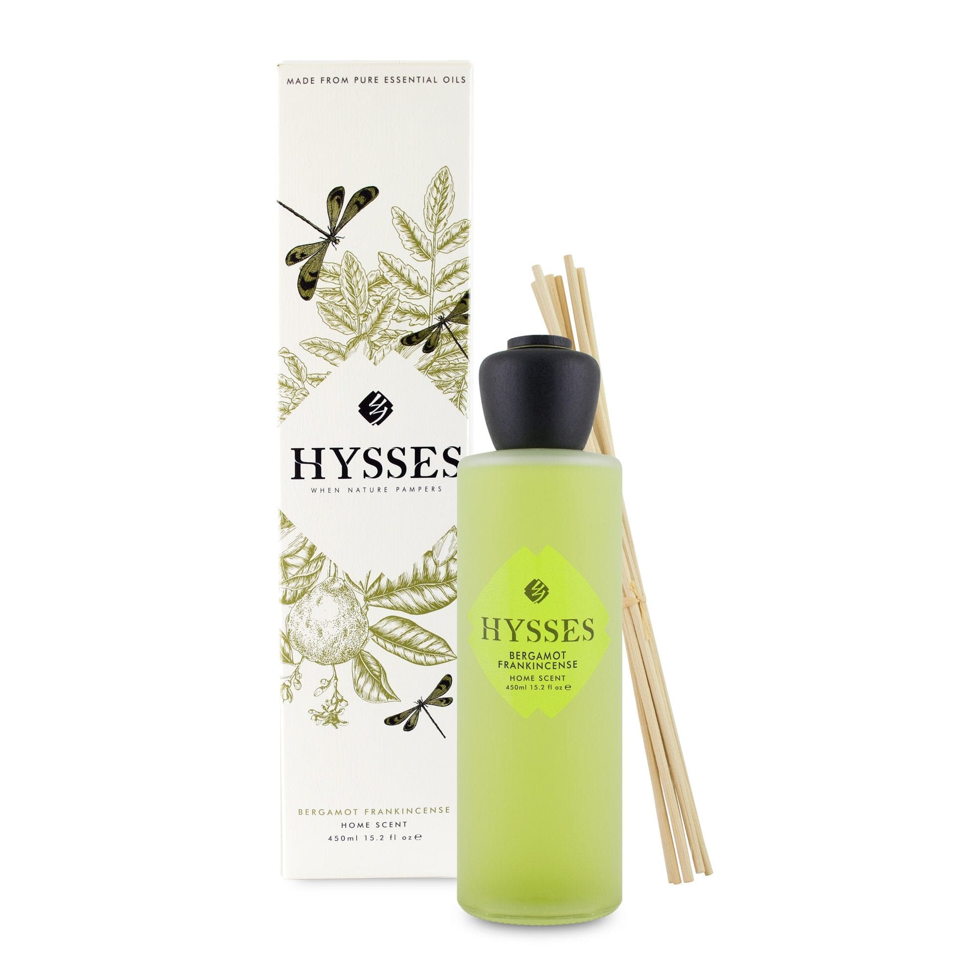Hysses Singapore Home & Scent 450ml Home Scent Reed Diffuser Bergamot Frankincense