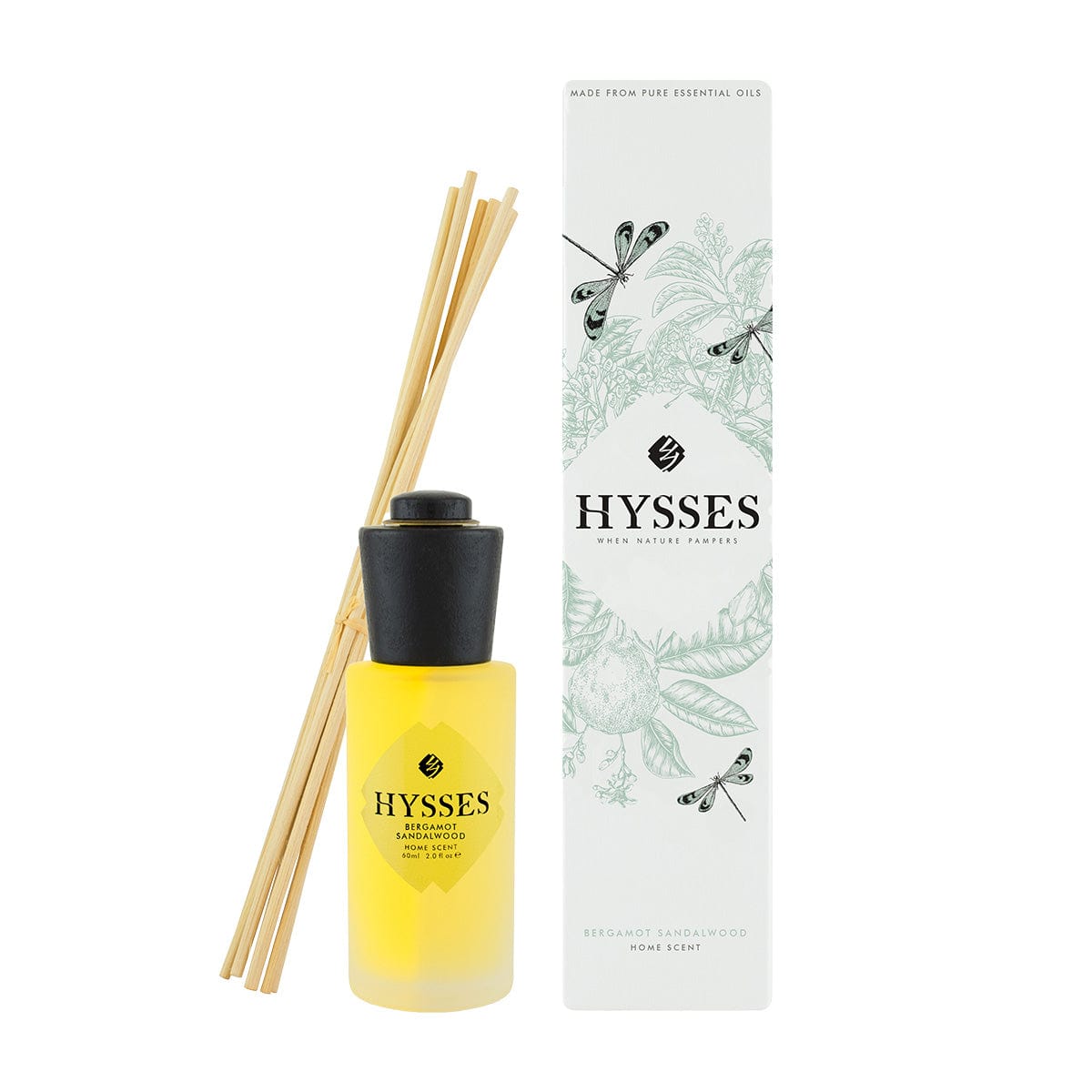 Hysses Singapore Home & Scent 60ml Home Scent Reed Diffuser Bergamot Sandalwood