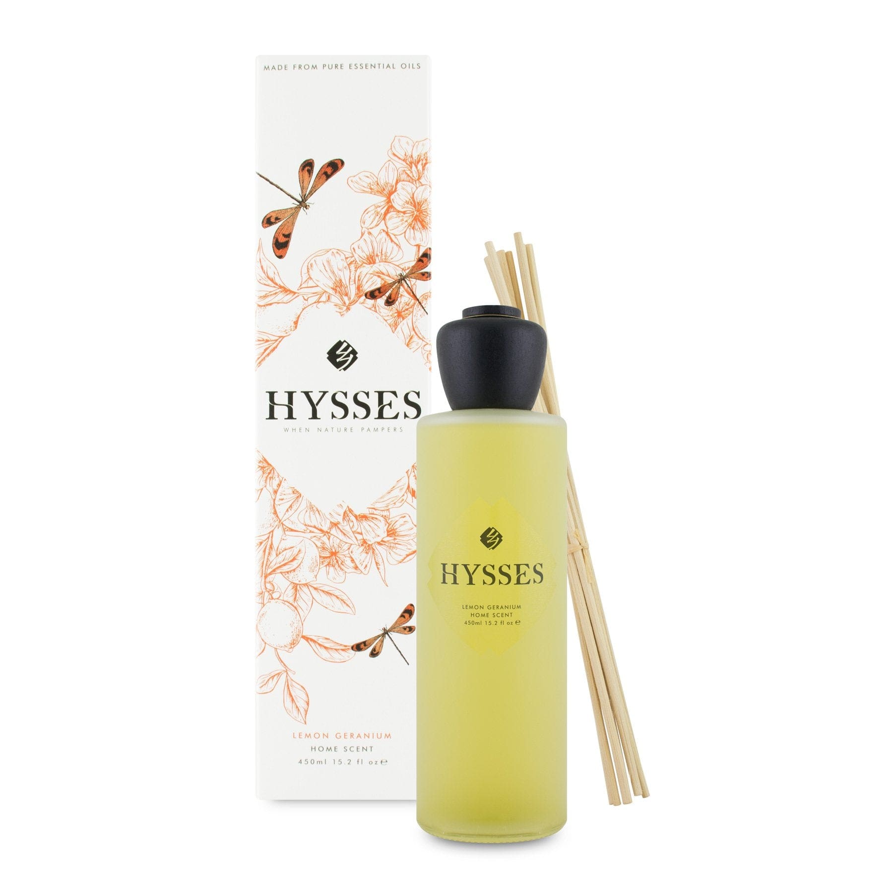 Hysses Singapore Home & Scent 450ml Home Scent Reed Diffuser Lemon Geranium