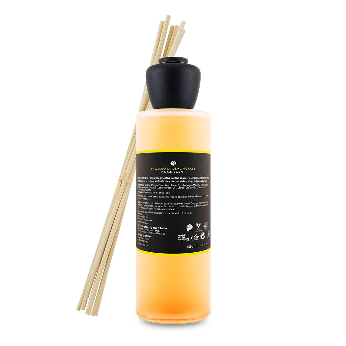 Hysses Singapore Home & Scent Home Scent Reed Diffuser Palmarosa Lemongrass