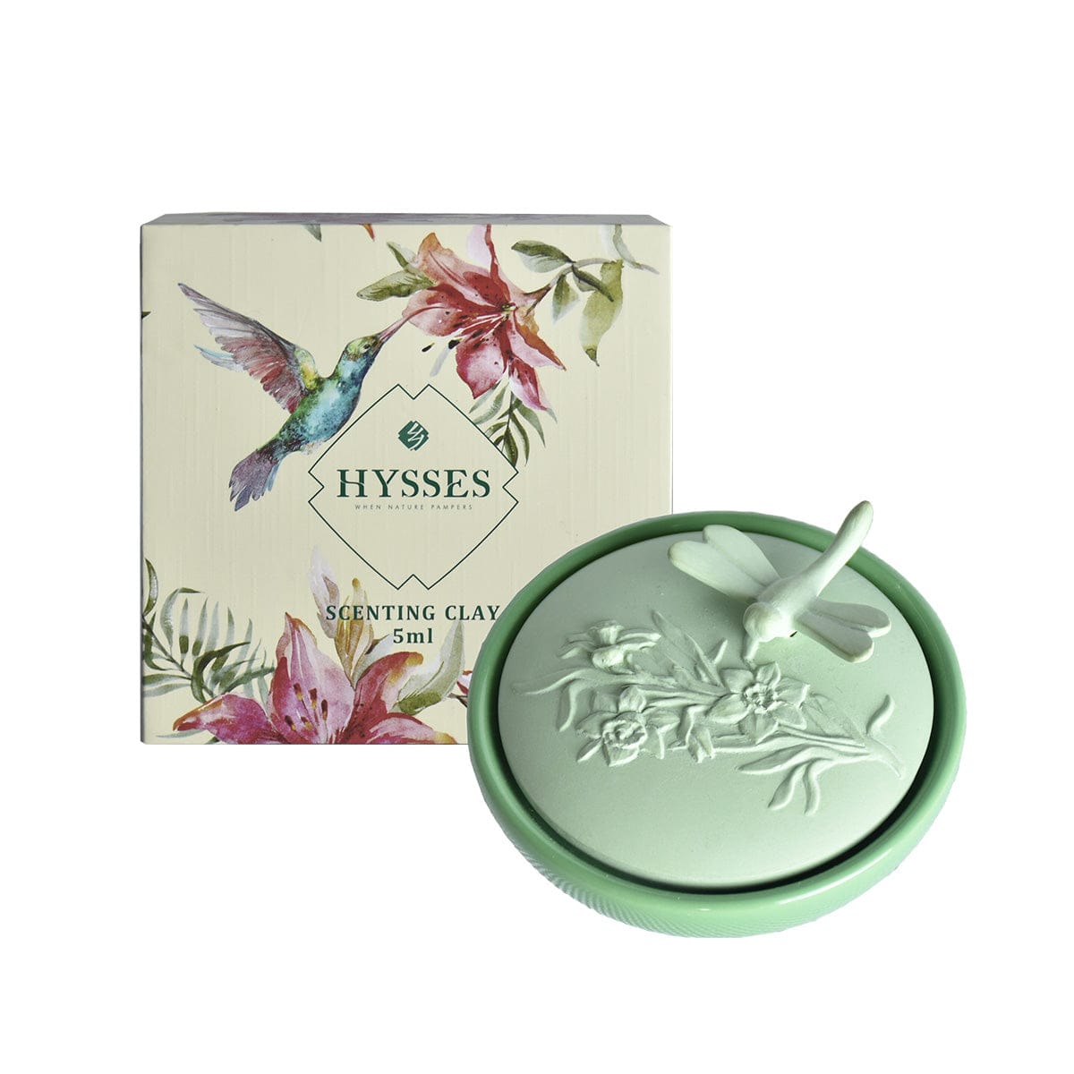 Hysses Singapore Home & Scent Scenting Clay Emerald Fly, Lemongrass 5ml