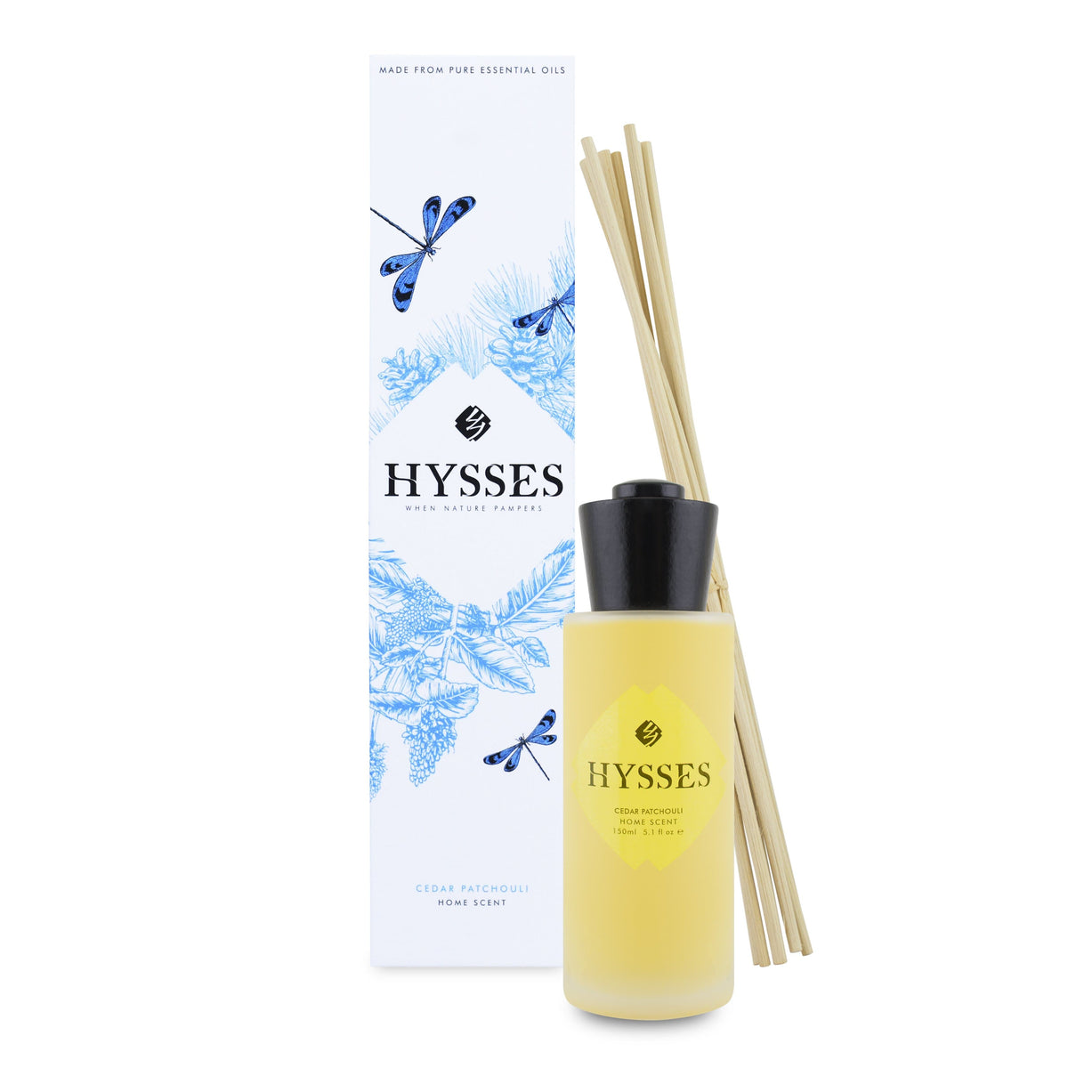Hysses Home Scents 150ml Home Scent Reed Diffuser Cedar Patchouli