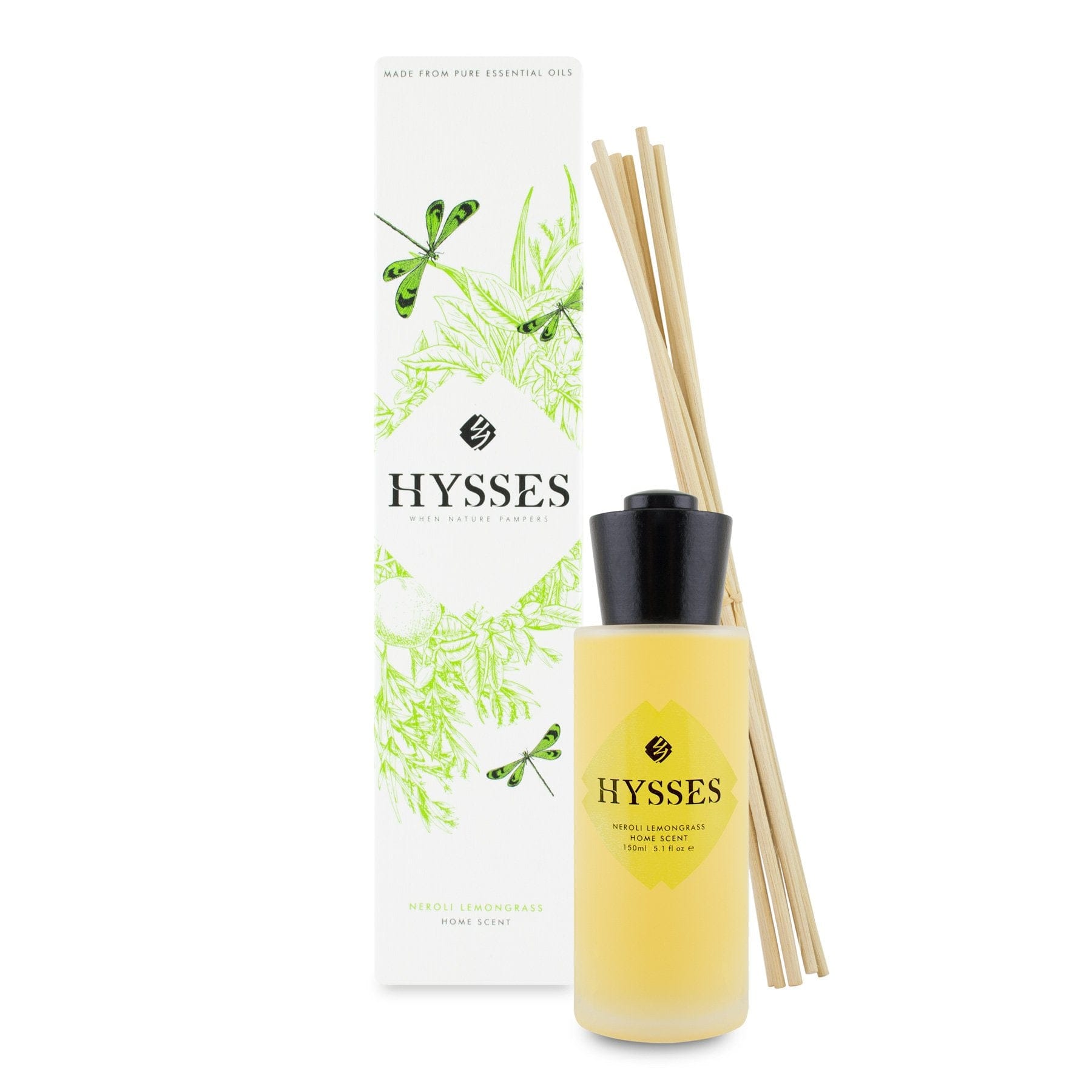 Hysses Home Scents 150ml Home Scent Reed Diffuser Neroli Lemongrass, 150ML
