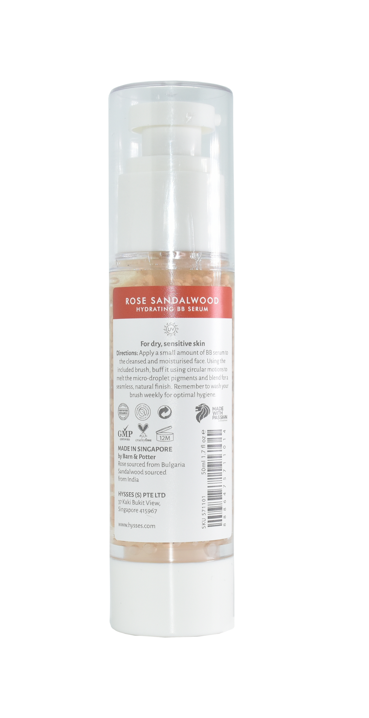 Hydrating BB Serum, Rose Sandalwood SPF20