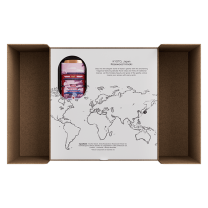 Hysses Singapore Body Aroma Voyage Perfume Set, Kyoto Japan