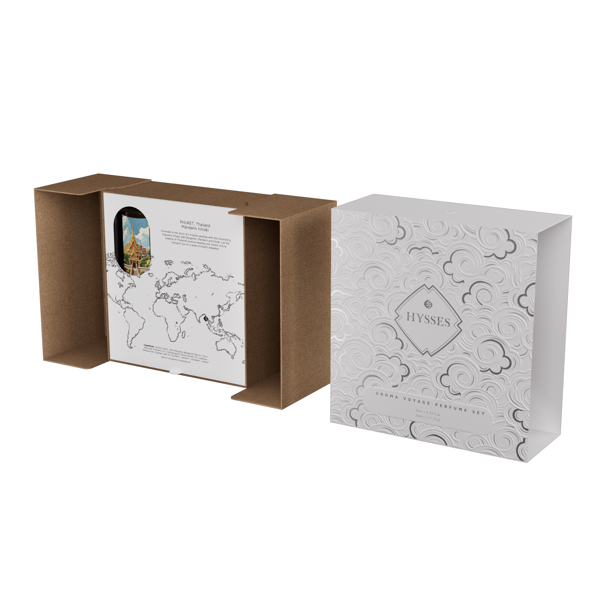 Hysses Singapore Body Aroma Voyage Perfume Set, Phuket Thailand