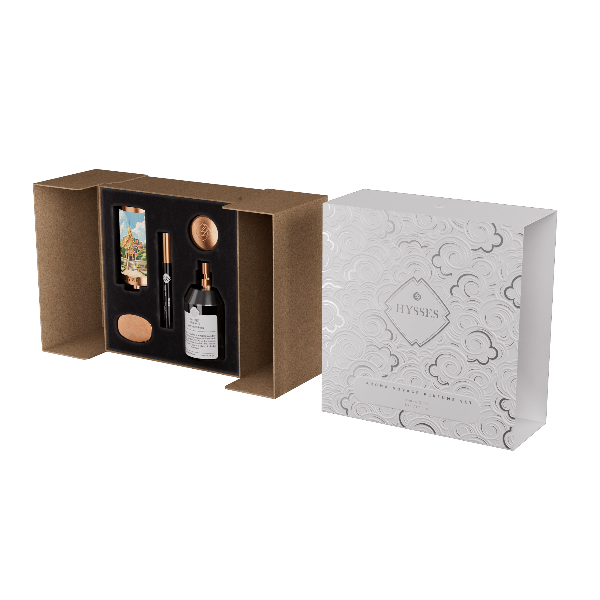 Hysses Singapore Body Aroma Voyage Perfume Set, Phuket Thailand