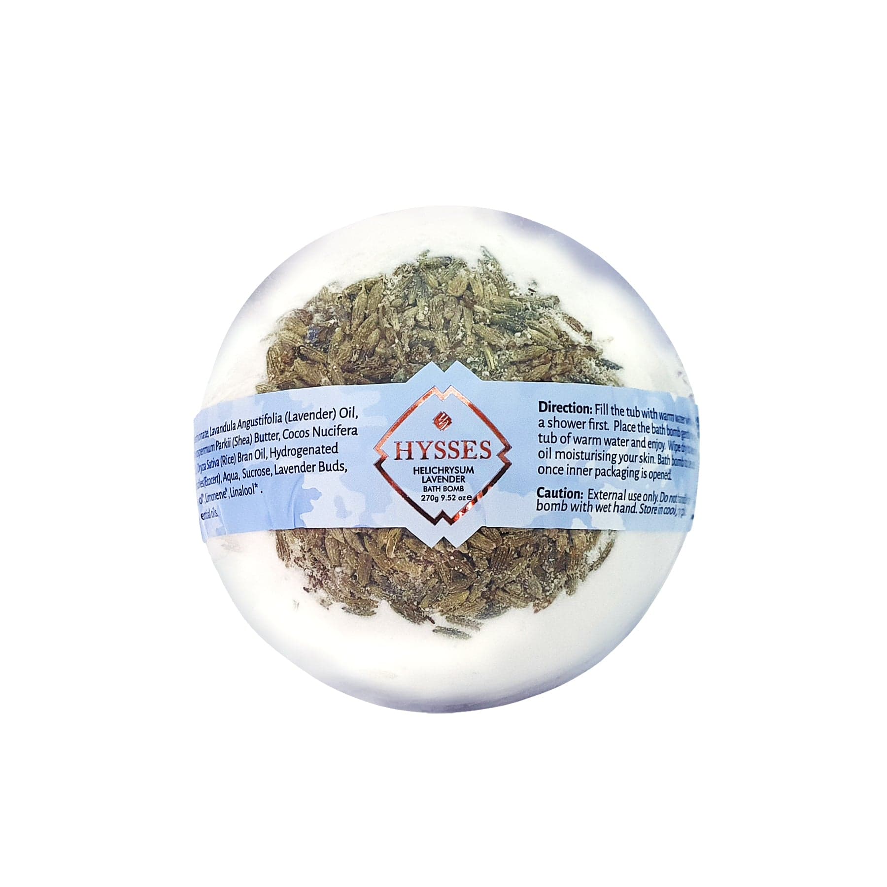 Hysses Singapore Body Bath Bomb, Helichrysum Lavender