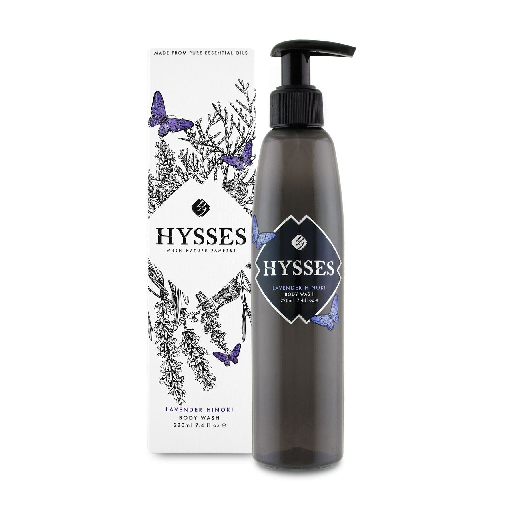 Hysses Singapore Body 220ml Body Wash Lavender Hinoki