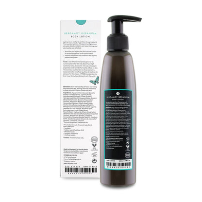 Hysses Singapore Body Care Body Lotion Bergamot Geranium R