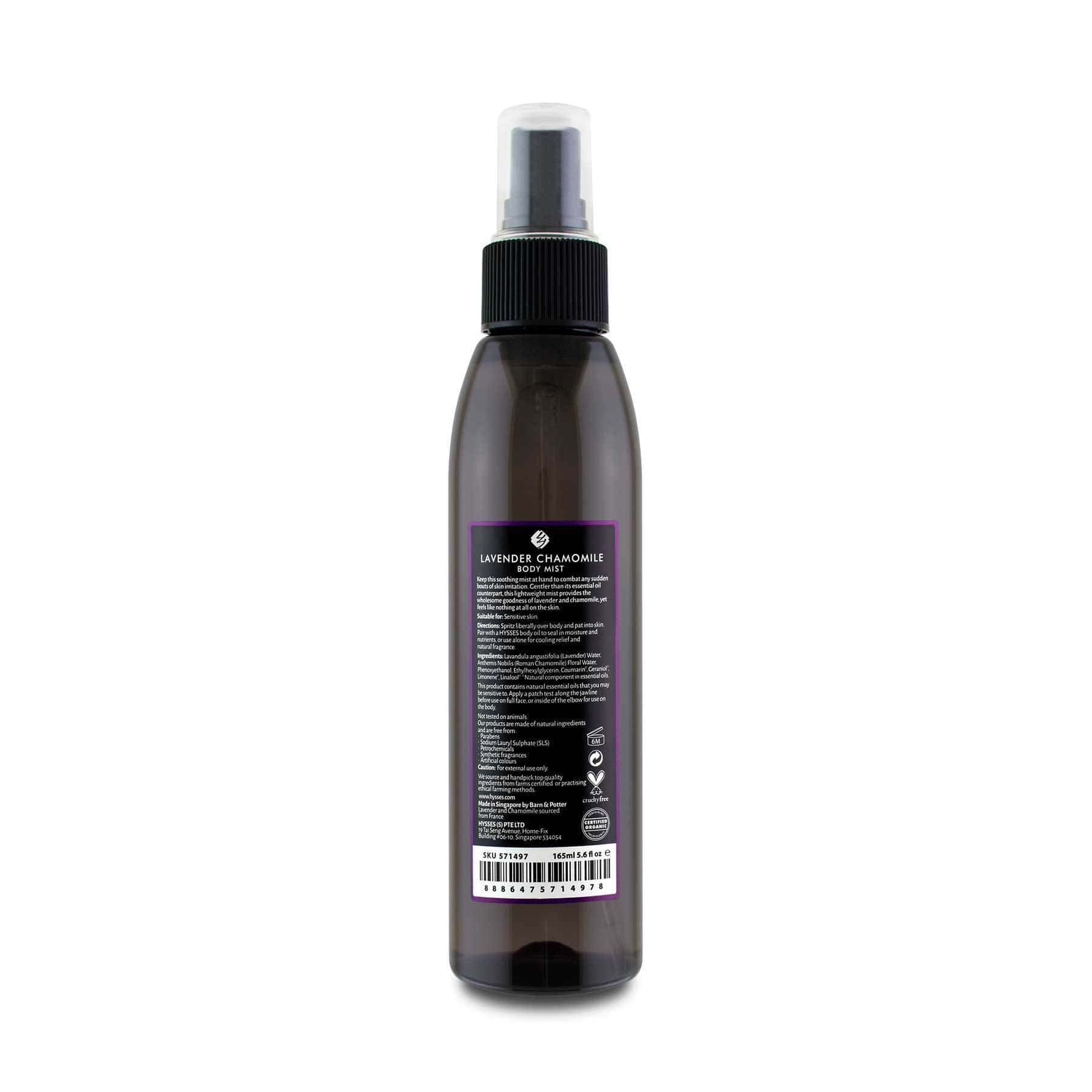 Hysses Singapore Body Care Body Mist Lavender Chamomile R