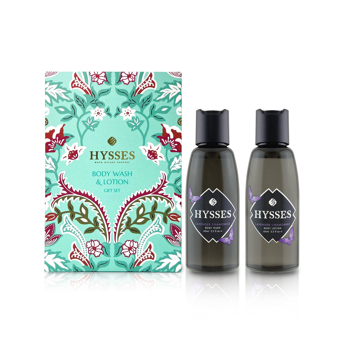 Hysses Body Care Ginger Peppermint Travel Gift Set (Body Wash &amp; Body Lotion), Ginger Peppermint