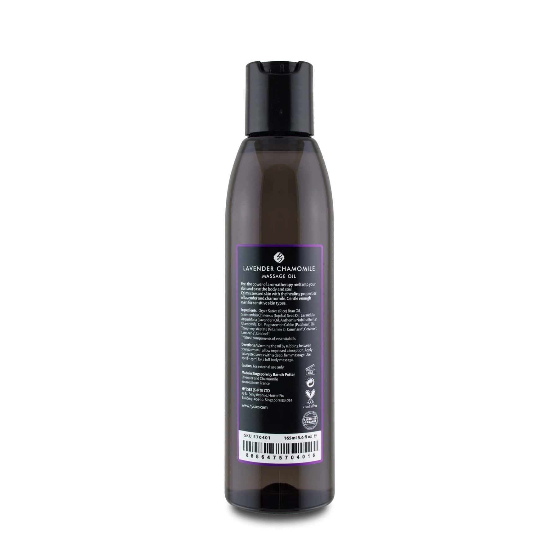 Hysses Singapore Body Massage Oil Lavender Chamomile