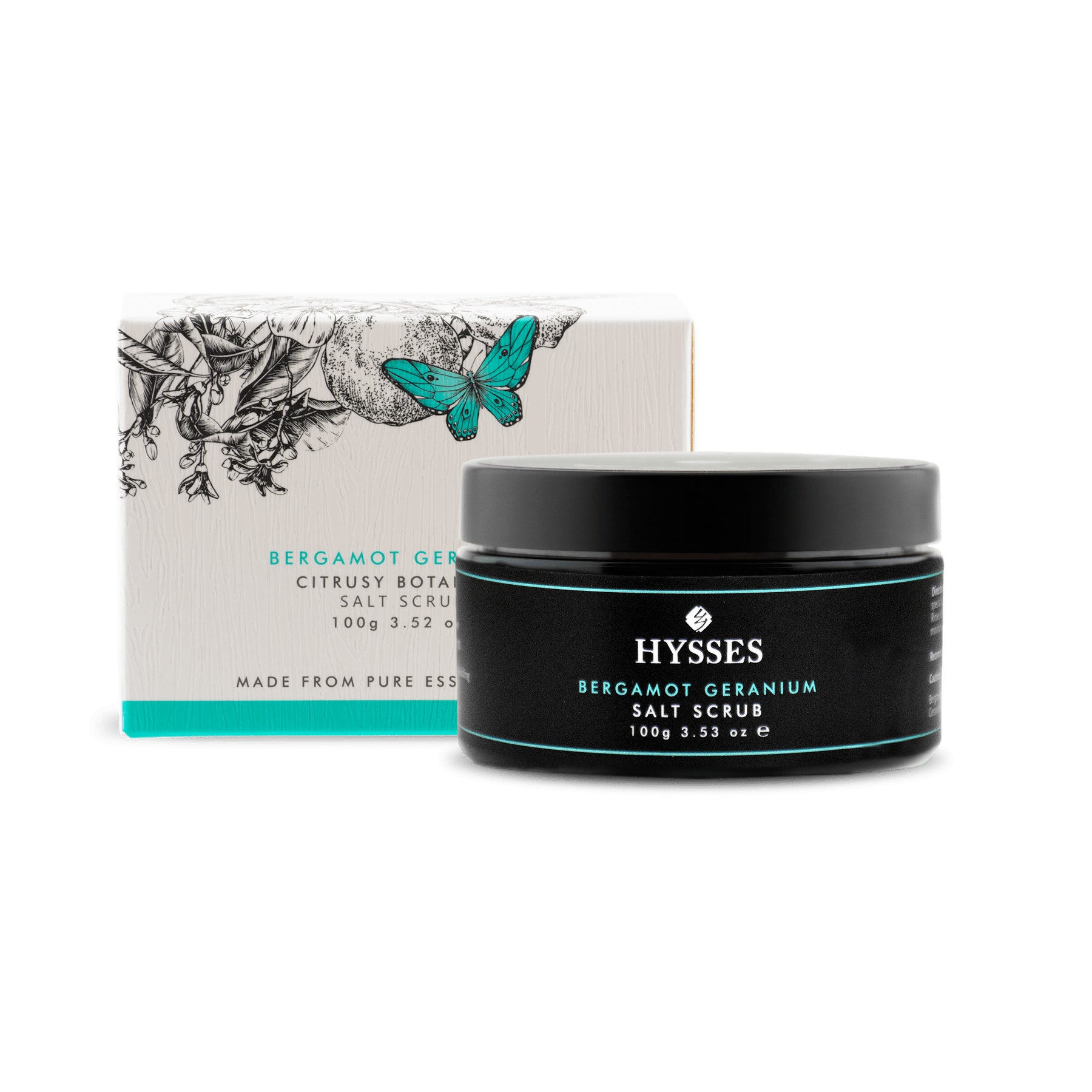 Hysses Singapore Body Salt Scrub Bergamot Geranium