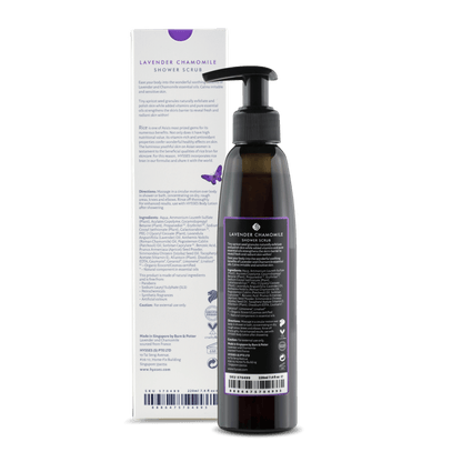 Hysses Singapore Body 220ml Shower Scrub Lavender Chamomile