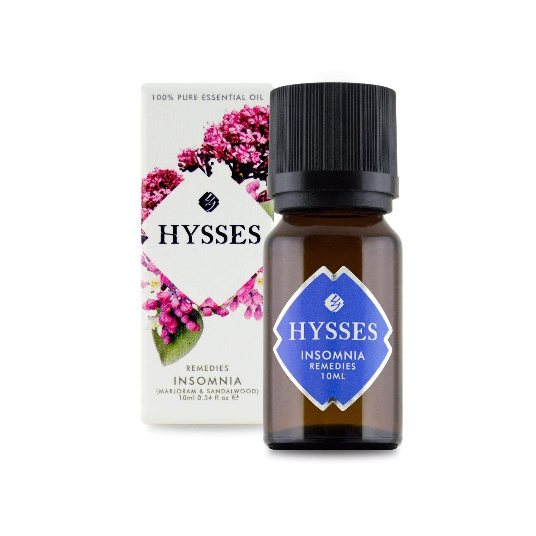 Hysses Essential Oil 10ml Remedies, Insomnia (Marjoram & Sandalwood), 10ml