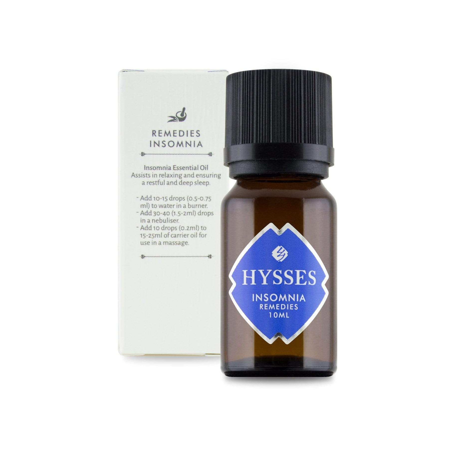 Hysses Essential Oil 10ml Remedies, Insomnia (Marjoram & Sandalwood), 10ml