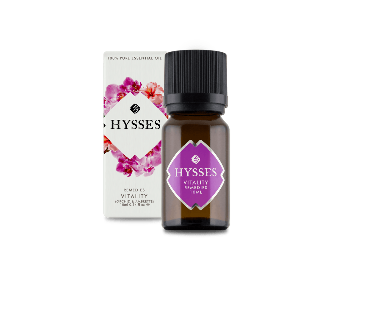 Hysses Essential Oil 10ml Remedies, Vitality (Orchid Ambrette)