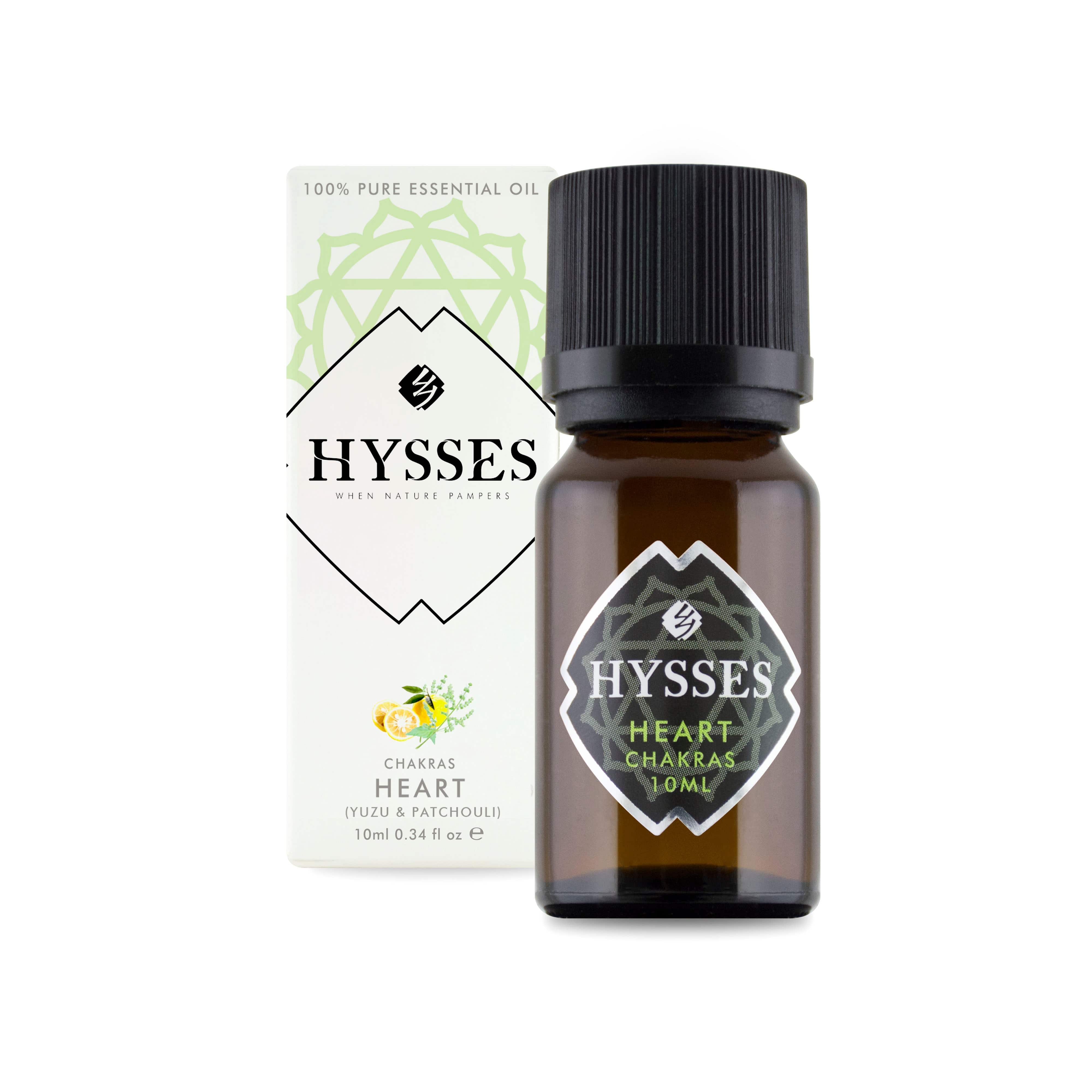Hysses Singapore Essential Oils 10ml Chakras, Heart