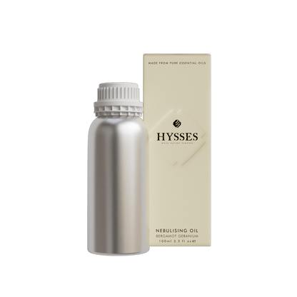 Hysses Singapore Essential Oils 100ml Nebulising Oil, Bergamot Geranium, 100ml