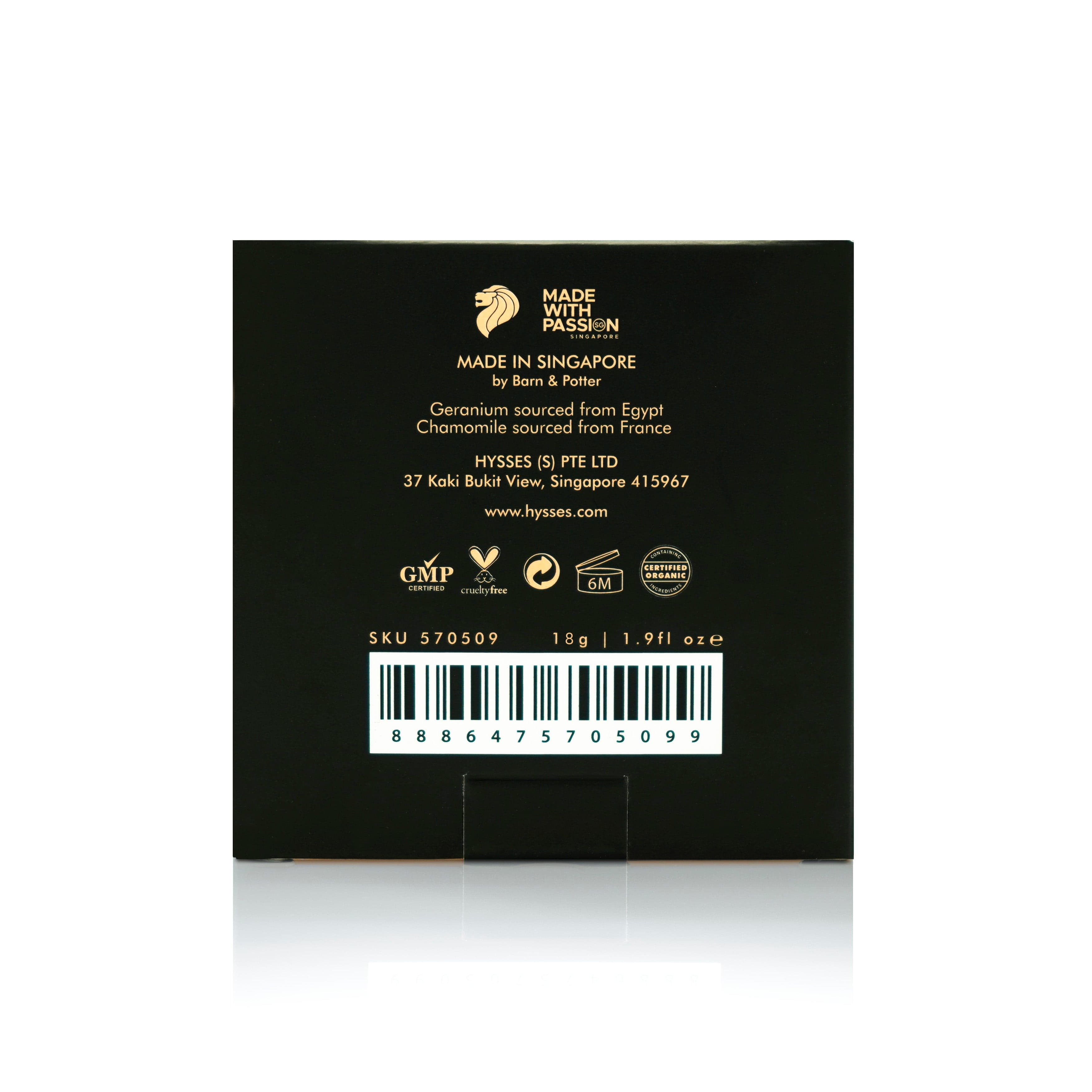 Hysses Singapore Face Absolute Coverage Cushion Foundation Geranium Chamomile Broad Spectrum SPF50/PA++