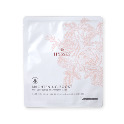 Hysses Singapore Face Bio Cellulose Brightening Mask Rose Sandalwood