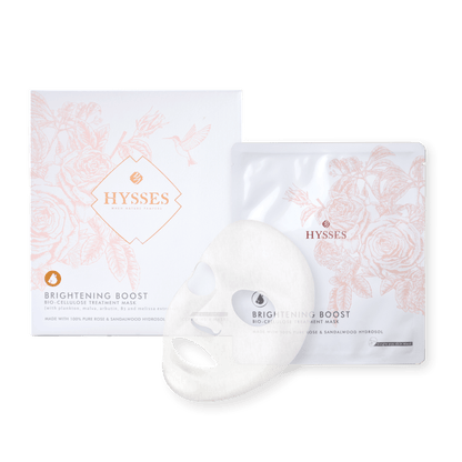 Hysses Singapore Face Bio Cellulose Brightening Mask Rose Sandalwood