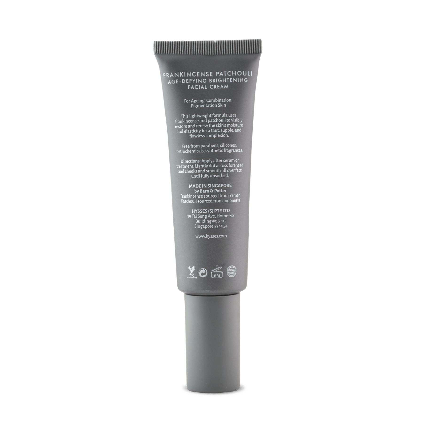 Hysses Singapore Face Care Age Defying Brightening Facial Cream Frankincense Patchouli R