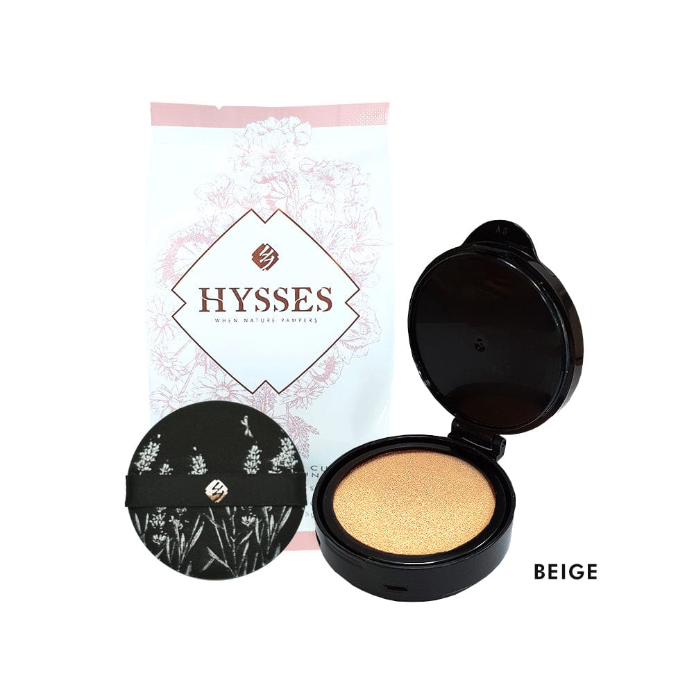 Hysses Singapore Face Care Beige Cushion Foundation Refill, Geranium Chamomile SPF 50/PA++, Beige 15G R
