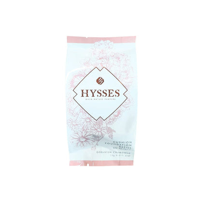 Hysses Singapore Face Care Ivory Cushion Foundation Refill, Geranium Chamomile SPF 50/PA++, Ivory 15G R