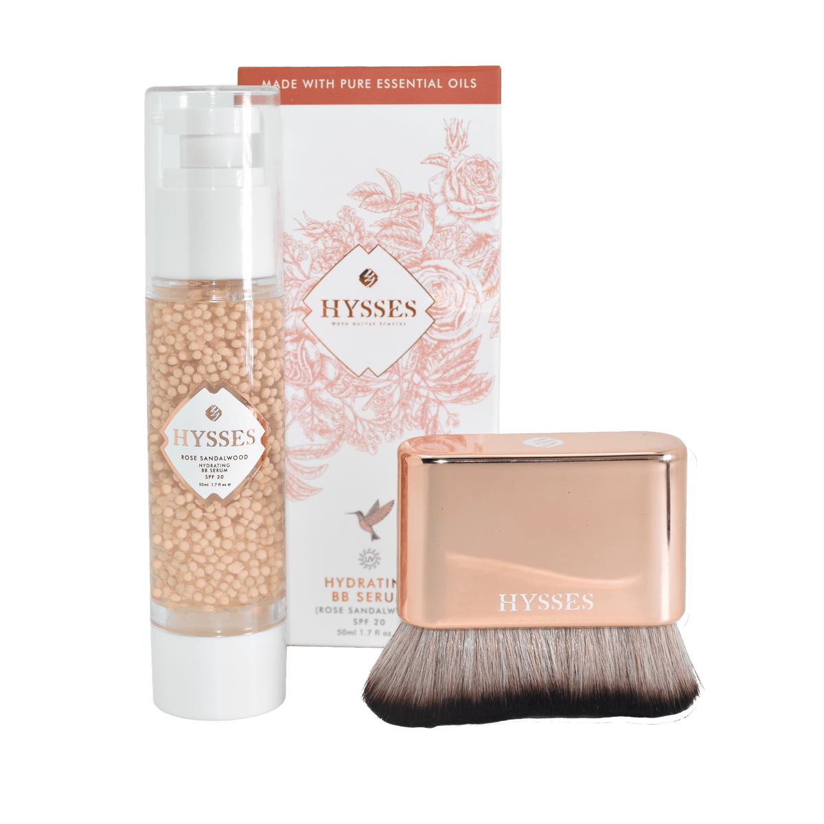 Hysses Face Care Hydrating BB Serum, Rose Sandalwood SPF20