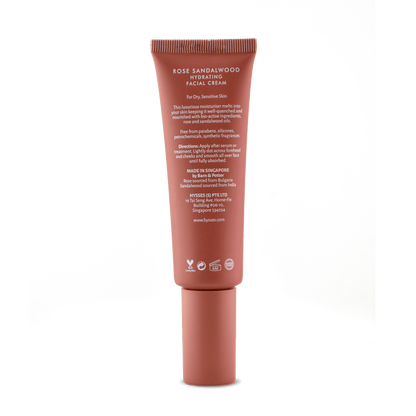 Hysses Singapore Face Care Hydrating Facial Cream Rose Sandalwood R