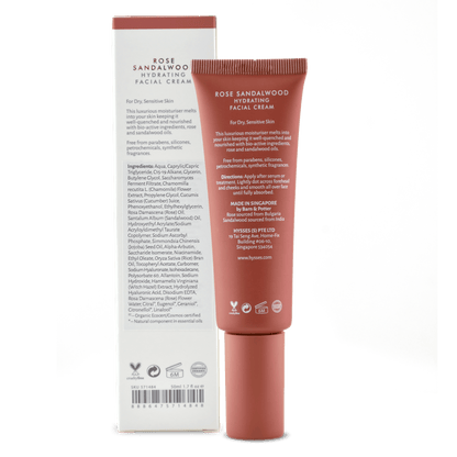 Hysses Singapore Face Care Hydrating Facial Cream Rose Sandalwood R