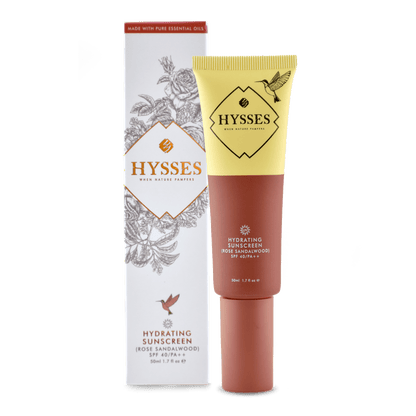 Hysses Singapore Face Care Hydrating Sunscreen Rose Sandalwood SPF 40 / PA++ R
