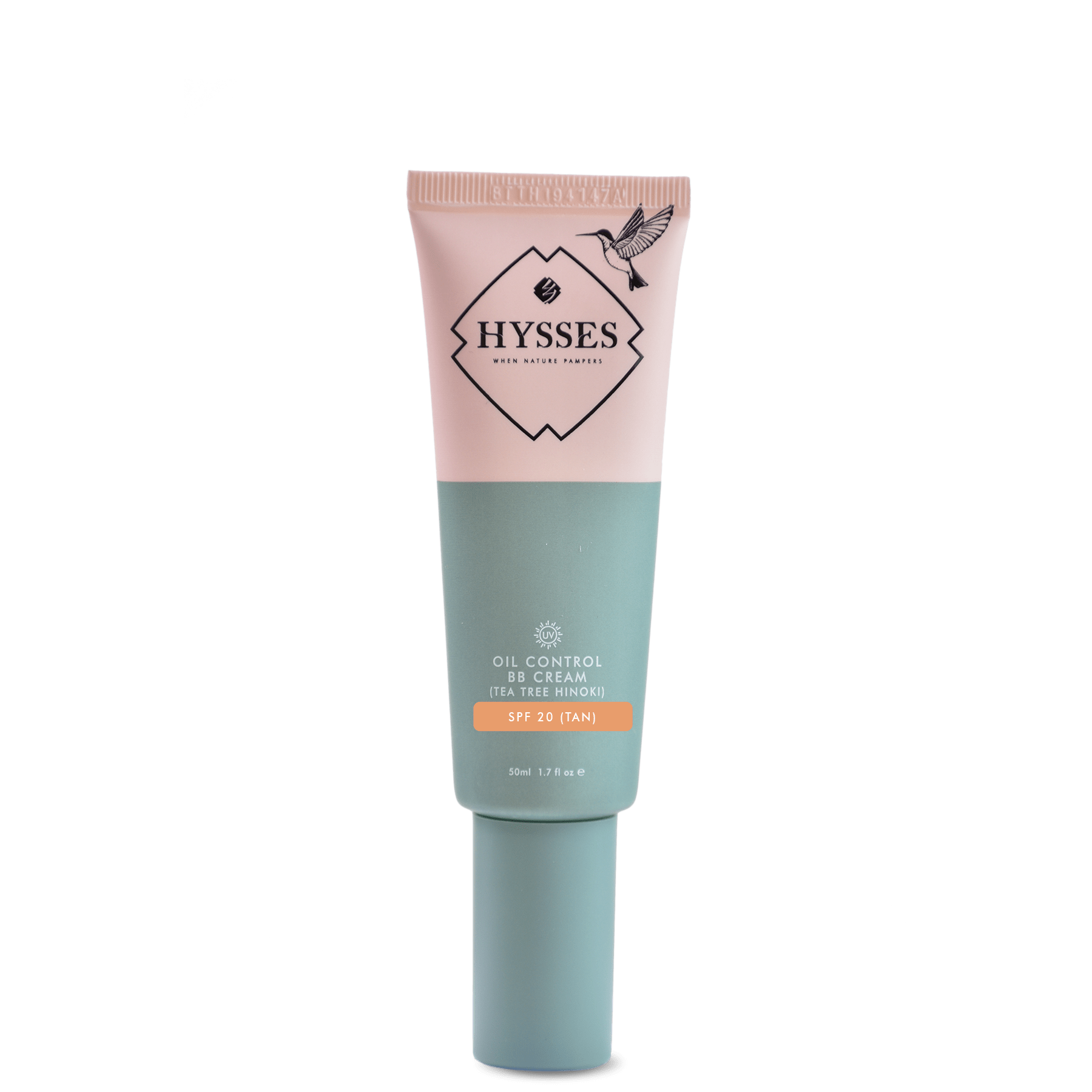 Hysses Face Care Tan Oil Control BB Cream Tea Tree Hinoki SPF20, Tan