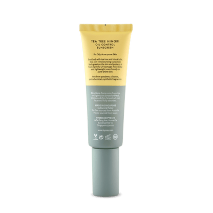 Hysses Singapore Face Care Oil Control Sunscreen Tea Tree Hinoki SPF 40 / PA++ R